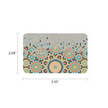 Brushed Metal Stainless Steel Accessory with Mosaic Design - Dimensions