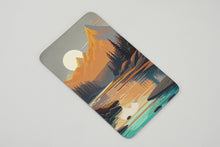 Brushed Metal Stainless Steel Accessory with Mountain Design - Artistic