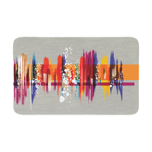 Brushed Stainless Steel Accessory with Abstract Painter Design