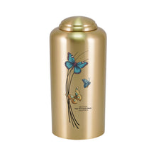 Bronze Brass Butterfly Artwork Adult Cremation Urn - Personalized