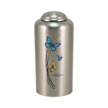 Pewter Brass Butterfly Artwork Adult Cremation Urn - Personalized
