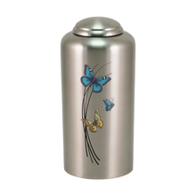 Pewter Brass Butterfly Artwork Adult Cremation Urn