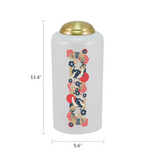 Pearl Brass Crane Artwork Adult Cremation Urn - Dimensions