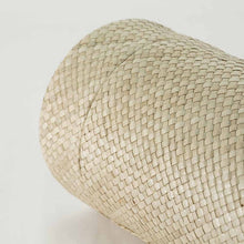 Tan Palm Leaf Adult Cremation Urn with Biodegradable Woven Design - Artistic