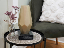 Black Marble Accessory with Silver Engraving - Lifestyle