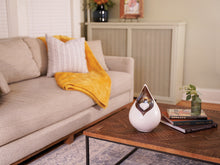 White Teardrop Heart Ceramic Adult Cremation Urn - Lifestyle