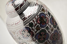 Floral Lattice Brass Adult Cremation Urn