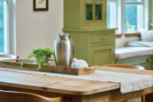 High Gloss Pewter Stainless Steel Adult Cremation Urn - Lifestyle