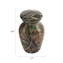Mossy Oak Camo Aluminum Woodland Keepsake Urn - Dimensions