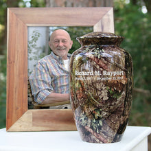 Mossy Oak Camo Aluminum Woodland Adult Cremation Urn - Lifestyle
