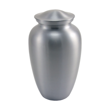 Classic Silver Metal Extra Large Pet Cremation Urn