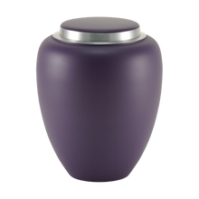 Matte Amethyst Aluminum Adult Cremation Urn