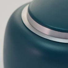 Matte Teal Sapphire Aluminum Adult Cremation Urn  - Artistic