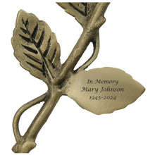 Bronze Rose Keepsake Urn - Personaliized