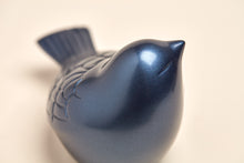 Frost Blue Brass Songbird Keepsake Urn - Artistic