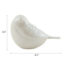 Pearl Brass Songbird Keepsake Urn - Dimensions