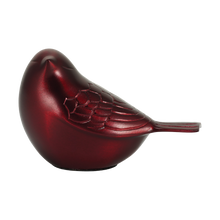 Crimson Brass Songbird Small Cremation Urn