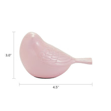 Pink Brass Songbird Small Cremation Urn - Dimensions