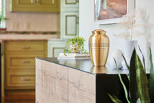 Classic Bronze Three Band Adult Cremation Urn - Lifestyle