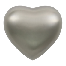 Brushed Pewter Heart Keepsake Urn