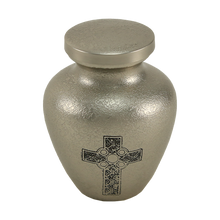 Celtic Cross Brass Keepsake Urn