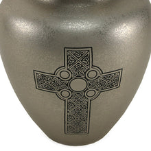 Celtic Cross Brass Adult Cremation Urn - Artistic