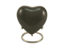 Slate Brass Heart Keepsake Urn - Artistic