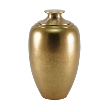 Textured Bronze Brass Adult Cremation Urn with Bronze Lid