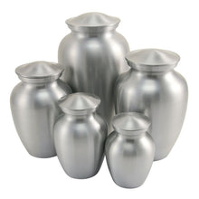 Standard Silver Metal Urn Large – Case of 12 - Size