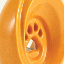 Amber Ceramic Medium Pet Urn with Tranquil Paw Design - Artistci