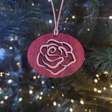 Wood Rose Carved Pendant - Lifestyle