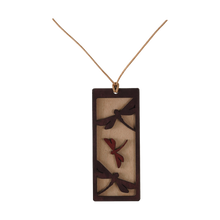 Wood Dragonfly Carved Pendant