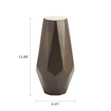 Sable Metal Alloy Adult Cremation Urn with Geometric Design - Dimensions