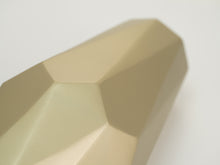 Champagne Gold Metal Alloy Adult Cremation Urn with Geometric Design - Artistic