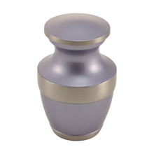Matte Periwinkle Brass Keepsake Urn