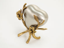 Bronze Brass Accessory with Lily Heart Stand Design - Artistic