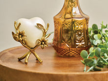 Bronze Brass Accessory with Lily Heart Stand Design - Lifestyle
