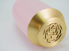 Rose Blush Aluminum Adult Cremation Urn with Brass Rose Lid - Artistic
