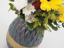 Diamond Teal Aluminum Adult Cremation Urn - Artistic