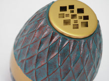 Diamond Teal Aluminum Adult Cremation Urn - Artistic