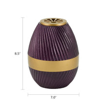 Sunray Violet Aluminum Adult Cremation Urn - Dimensions