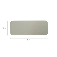 Pewter Alloy Small Metal Nameplate - Dimensions