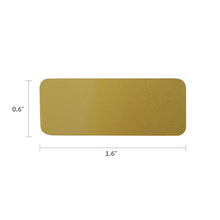 Bronze Alloy Small Metal Nameplate - Dimensions