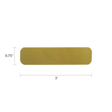 Bronze Alloy Large Metal Nameplate - Dimensions