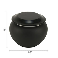 Aluminum Onyx Large Cremation Urn - Dimensions