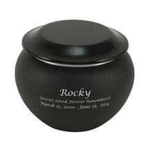 Aluminum Onyx Large Cremation Urn - Personalized