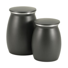 Tapered Black Granite Medium Pet Cremation Urn - Series