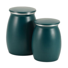 Tapered Teal Sapphire Granite Medium Pet Cremation Urn - Series
