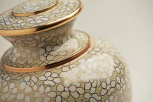 Opal Cloisonné Gold Accent Adult Cremation Urn - Artistic