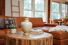 Opal Cloisonné Gold Accent Adult Cremation Urn - Lifestyle